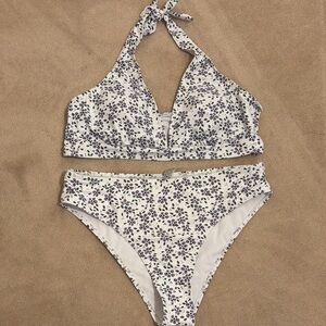 Floral Halter Bikini Set